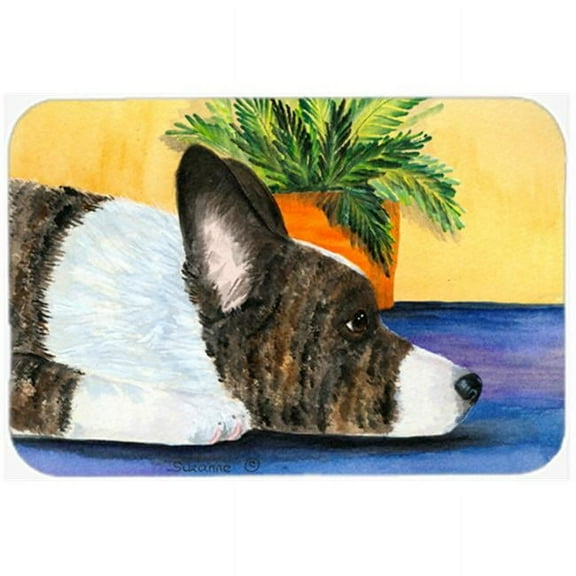Caroline's Treasures Corgi Glass Cutting Board Large