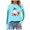 Sky Blue_1, variant on Godom Halloween Shirts for Women Cute Ghost Shirt Fall Pumpkin Tshirt Graphic Tees casual Long Sleeve Tops