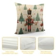 thumbnail image 4 of Nawypu  Christmas Satin Pillowcase for Hair and Skin, Nutcracker Tree Silk Pillow Case Soft and Cozy Body Pillow Covers Standard Size with Envelope Closure, 4 of 5