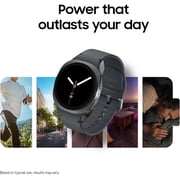 Samsung Galaxy Watch8 44mm Bluetooth Smart Watch, International Version, Silver, White Band