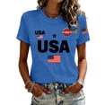 thumbnail image 3 of 250th Anniversary USA Shirt Women American Flag T-Shirt We the People 250 Years of Freedom Tops 1776-2026 4th of July Shirts, 3 of 4