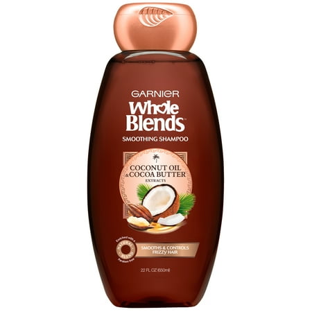 Garnier Whole Blends Smoothing Shampoo with Coconut Oil & Cocoa Butter Extracts, 22 fl. oz.