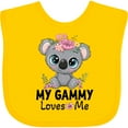thumbnail image 3 of Inktastic My Gammy Loves Me Girl Grandchild Koala Girls Baby Bib, 3 of 4
