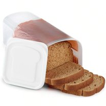 Airtight Bread Storage Container,Plastic Bread Box with Lid for Kitchen Countertop,Pantry Refrigerator,Large Capacity Freshness Keeper for Loaf,Toast,Sandwich,Space-Saving Durable Bread Dispenser