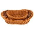 thumbnail image 6 of WHAMVOX 2 Pcs Traditional Containers Fruit Basket 28x19cm Brown, 6 of 8