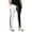 White/Black/Black, variant on Ma Croix Men's Three-Tone Stripe Stretch Skinny Track Pants