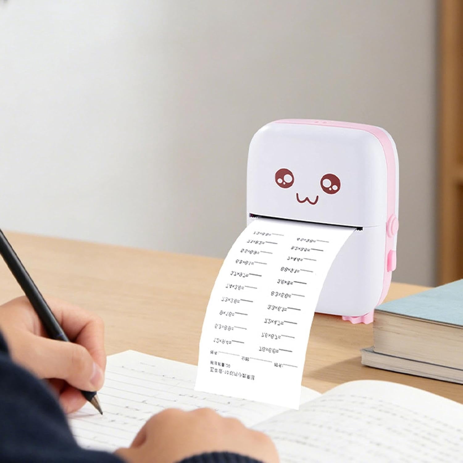 Sticker Printer, Mini Printer, Blue-Tooth Portable Sticker Maker with 13 Rolls Paper, Print Pod Inkless Thermal Printers for Notes, Photo, Journal, DIY, Kids Gift