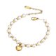 thumbnail image 1 of Pulsera de moda y de la perla para las mujeres elegante y versátil joyería de acero inoxidable, 1 of 8