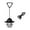 Black, variant on BallsFHK Outdoor Camping Lights, Lights, Pendant Lights, Ultra Long Battery Life, Atmosphere Charging, Hanging Tents, Canopies, Retro Pendant Lights