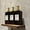 Brown, variant on 3 Pack Large Rectangular Shampoo Bottles - 21.98 oz with Labels