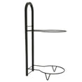 thumbnail image 1 of S SERENABLE 2 Layer Basketball Display Rack Balls Storage Rack for Rugby Ball Gym Soccer Black, 1 of 9