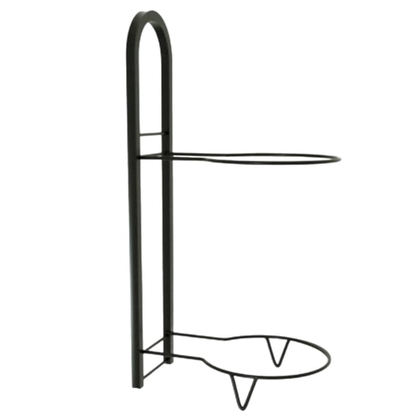 Expositor de baloncesto de 2 niveles, soporte para fútbol, espacio para equipos multiusos Negro