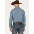 thumbnail image 4 of Blue Ranchwear Men's Ticking Stripe Snap Western Workshirt - BRFA22W21-BLU, 4 of 4