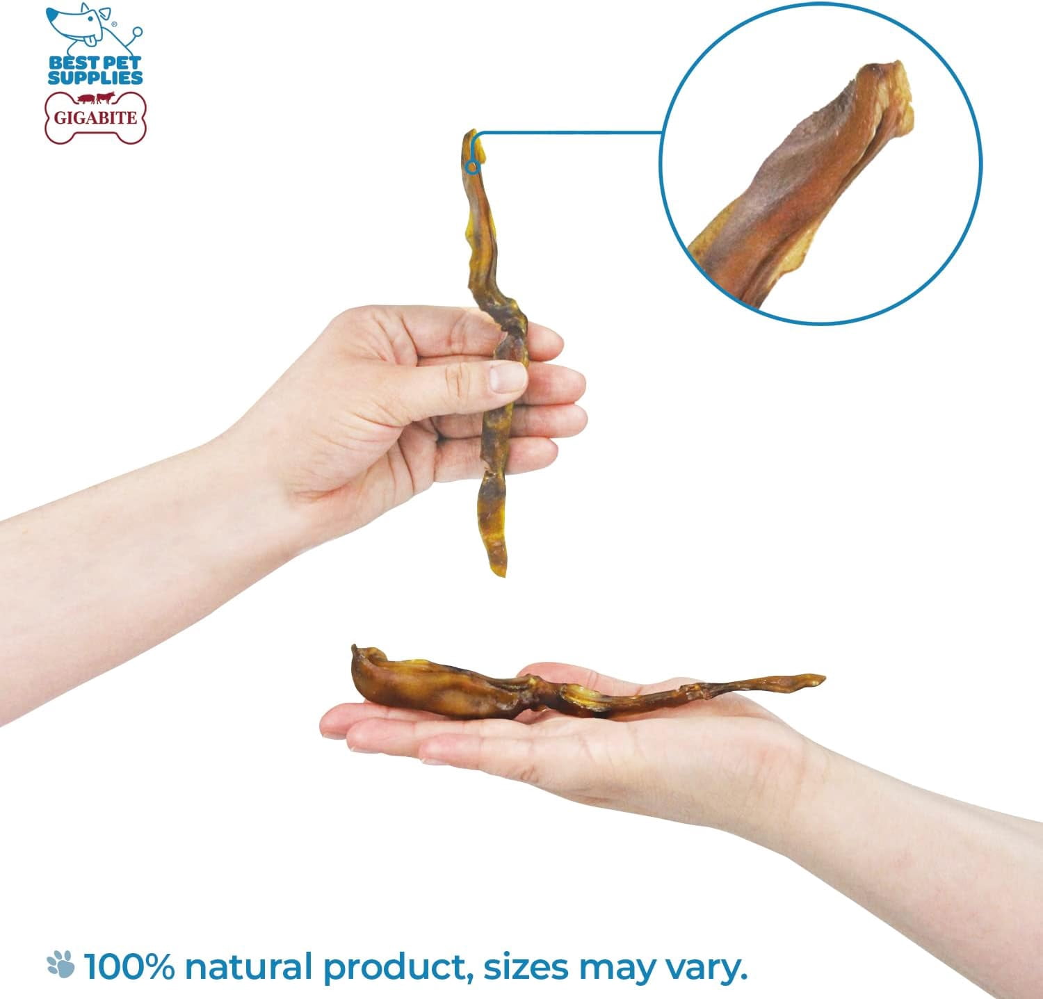 Best Pet Supplies GigaBite Pig Ear Slices 1.8 lbs (Pack of 1) – All Natural Pig Ear Strips, Piggy Sliver Dog Treat