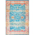 thumbnail image 2 of nuLOOM Azalea Persian Printed Flatweave Area Rug, 7' 10" x 10', Blue, 2 of 2