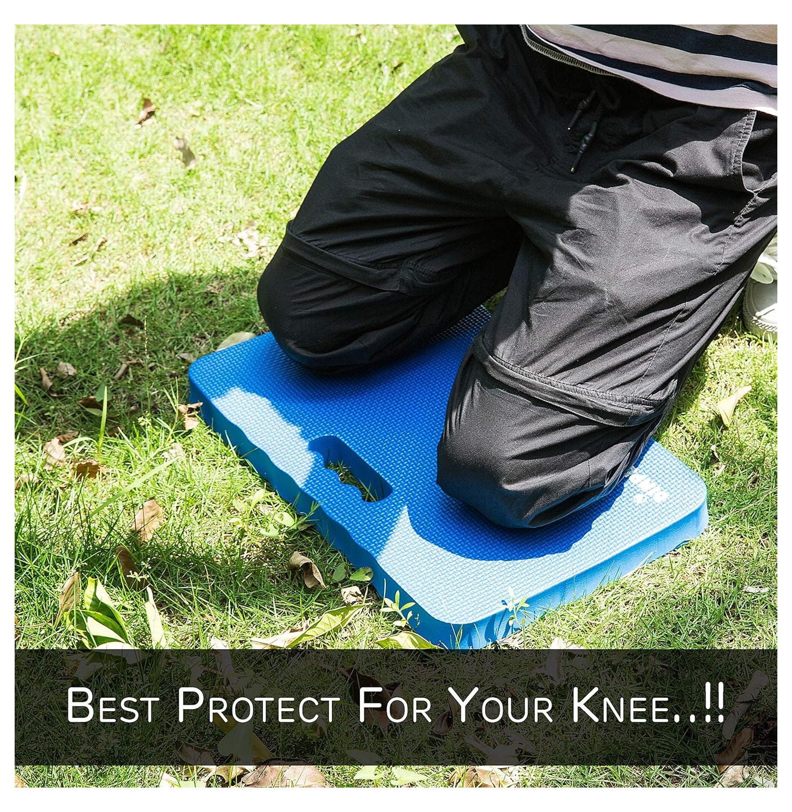 Thick Kneeling Pad | Garden Pad for Gardening | Kneeling Pad for Work | Garden & Bathtub Kneeler for Baby Bath | Kneeling Mat for Exercise & Yoga (XL) 17.8 x 11, Thickest 1-½"(2 Pack, Blue)