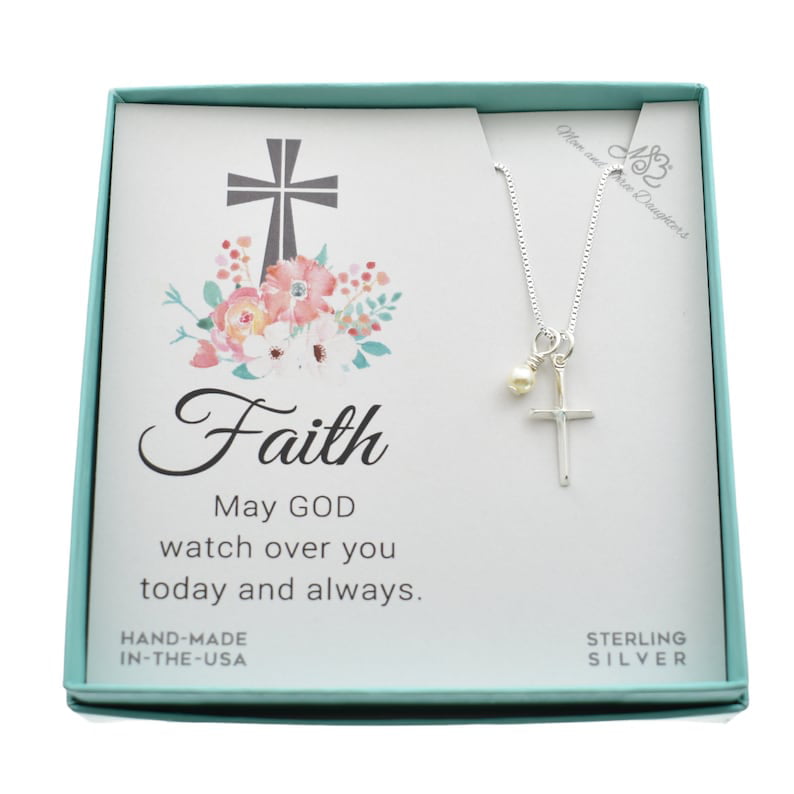 Sterling silver decorative cross Perfect gift for a new baby or to celebrate a Christening Baptism or Confirmation.