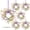 Colorful Egg-1, variant on 2 Pcs 24" Artificial White Rose Teardrop Wreaths Swag Spring Summer Flower Berries Swags Wreath White Floral Hanging Wreaths for Kitchen Cabinet Doors Window Wall Wedding Party Home Decor
