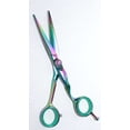 thumbnail image 4 of TreSharp Professional Razor Edge 6" Titanium Coated Serrated Shears Rainbow, 4 of 5