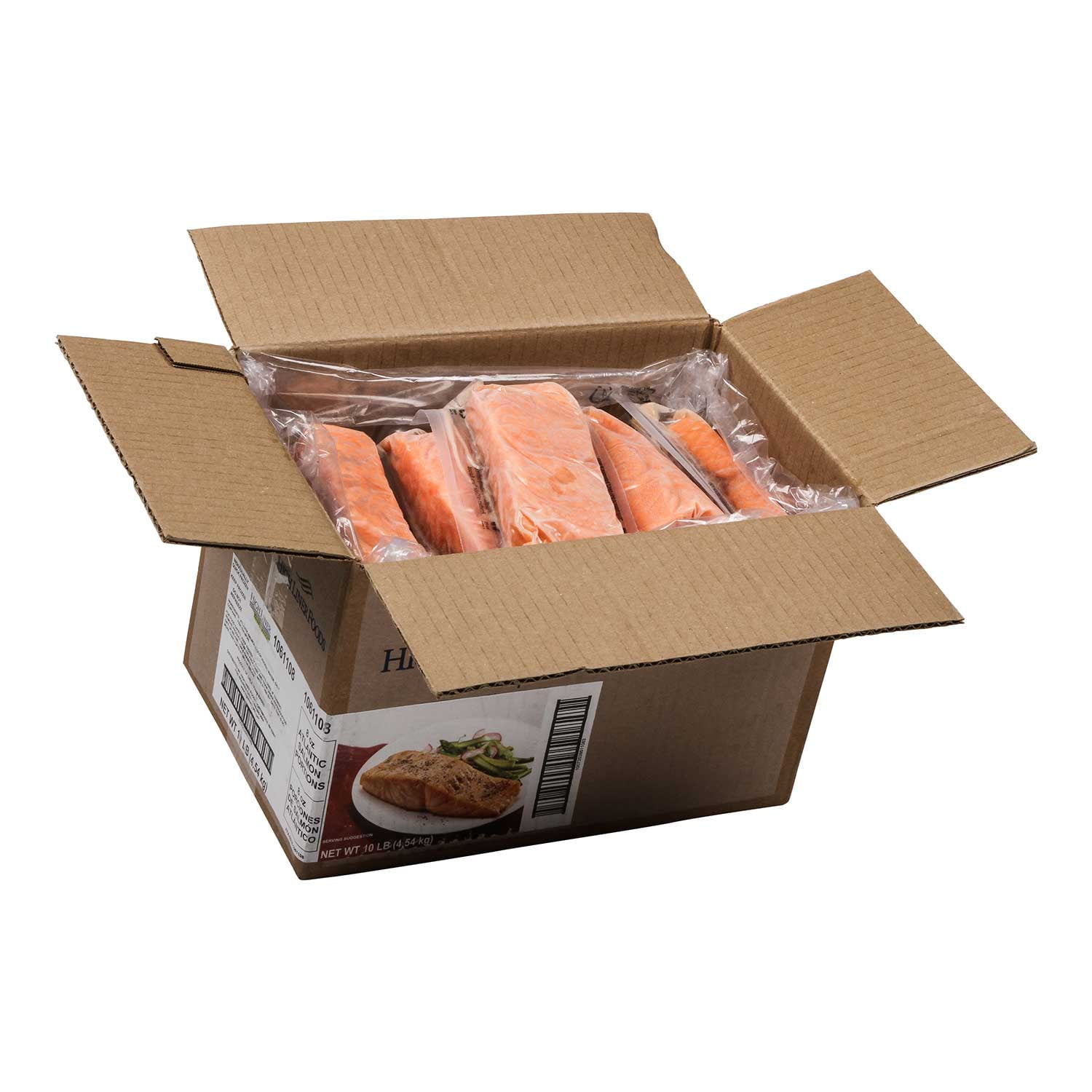 High Liner Foods 8 Ounce Atlantic Salmon Fillet, 10 Pound - 1 each.