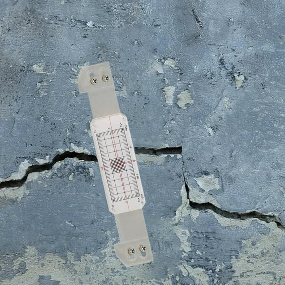 WEAVILUX Concrete Crack Gauge Crack Width Ruler Acrylic Building Walls Various Occasions 1 Set