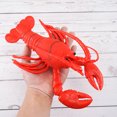 thumbnail image 3 of Shisuyan Realistic Lobster Red 2Pcs High-Quality Rubber 9.43X3.93X2.36 Inch, 3 of 8
