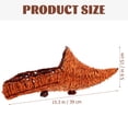 thumbnail image 2 of KAKOWELY Bamboo Ox Horn Shaped Basket Brown 1Pack 15.7X7.1X5.9In Japanese Storage, 2 of 8