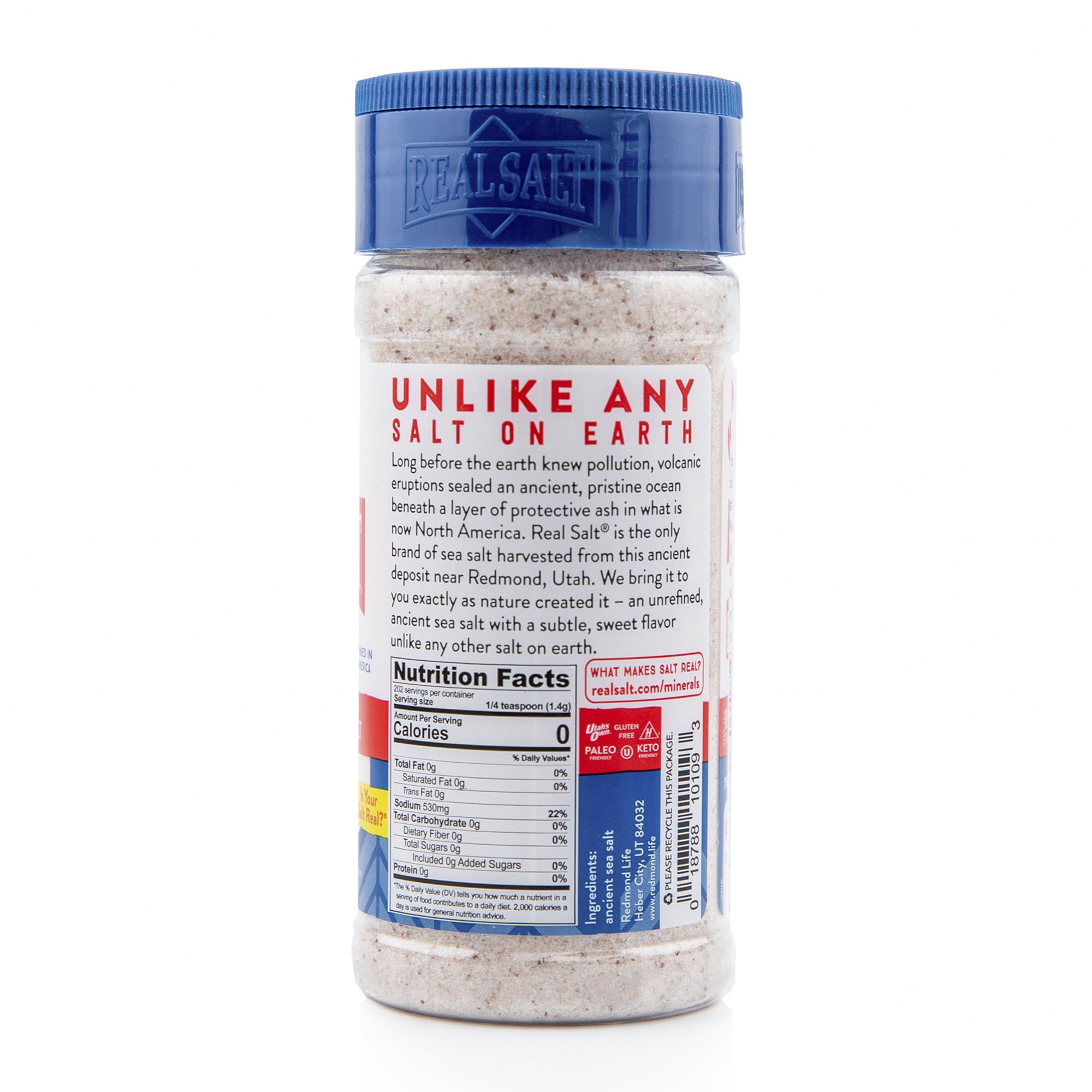Pack of 6, Redmond Real Ancient Fine Sea Salt, 10 oz