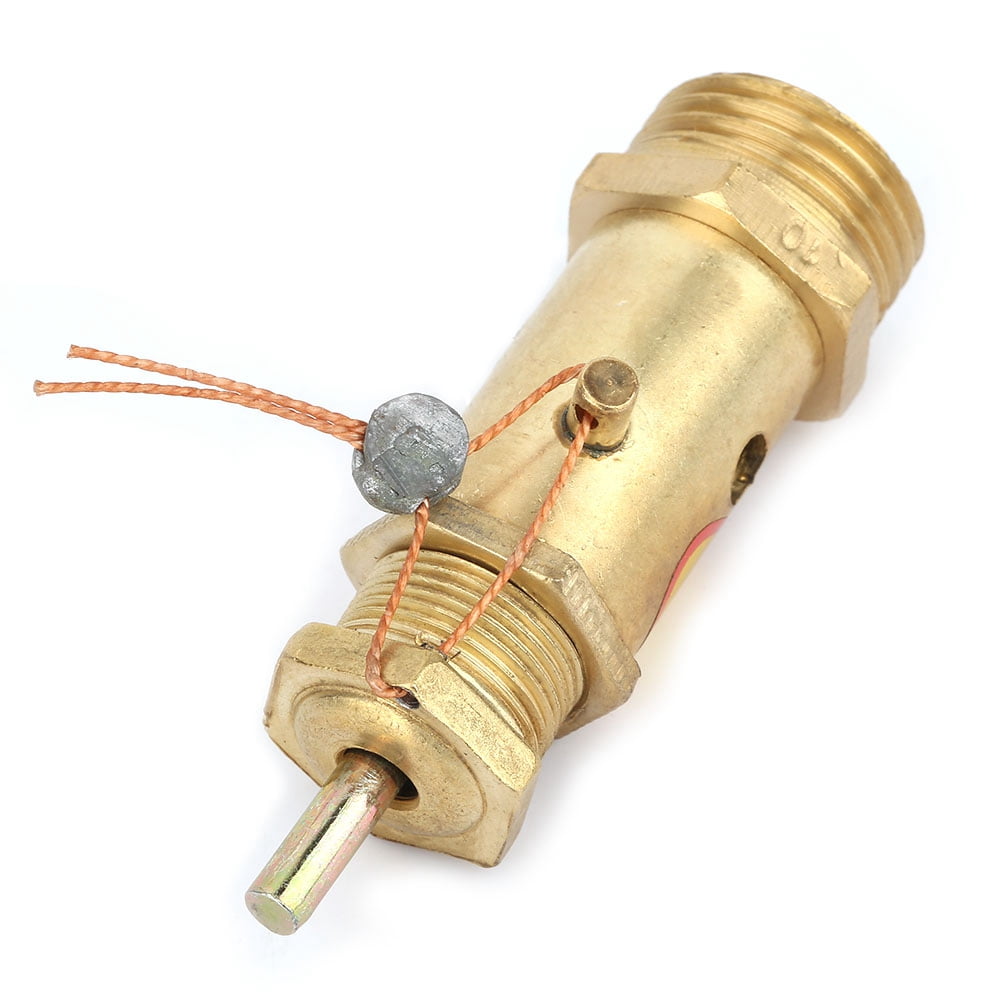 Tebru Air Compressor Valve, Pressure Release Valve, G1/2 Air Compressor Safety Release Pressure