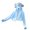 Blue, variant on YunPes Kids UPF 50 Sun Protection Jacket Ice Silk Cropped Zip Hooded Sweatshirts with Face Cover & Thumb Holes Summer Outdoor Beach