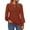 brick-red, variant on SOMER Women Tops Going Out Long Sleeve Shirts for Women Dressy Casual V Neck Blouses Hollow Out Lace Embroidered Tops,2025 Fall