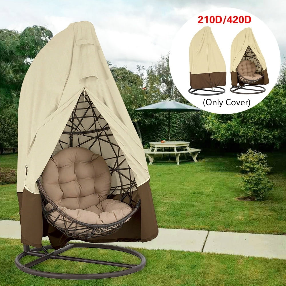 For Outdoor Single/Double Egg Chair Cover Garden Weather Water Resistant 