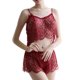 thumbnail image 1 of Gibobby Ropa de dormir para mujer con encaje Día de San Valentín Ropa interior sexy con cordones en la espalda abierta para mujer Camisón sexy con correa hueca Ropa (Rojo,Talla única), 1 of 5