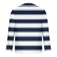 thumbnail image 5 of ZCFZJW Fall Crewneck Sweatshirts for Men Colorful Striped Print Long Sleeve Graphic Athletic T-Shirts Loose Lightweight Casual Pullover Tops Navy#01 L, 5 of 6