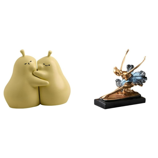sujetalibros decorativos,Sujetalibros decorativos para oficina y hogar,libros pesados,Sujetalibros,topes,estantes,exhibidor moderno,estatua de bailarina de ballet,estatua de bailarina de