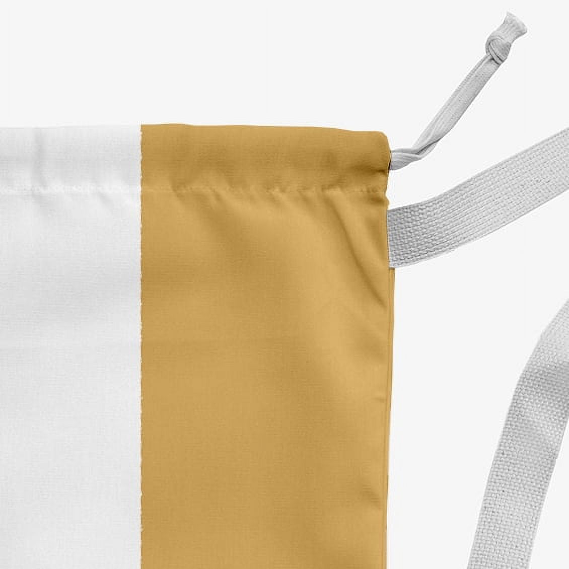 Simply Daisy Wish on a Stripe 18 x 29 inch Yellow Laundry Bag