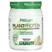Fit & Lean Plant Protein, Creamy Vanilla, 1.17 lbs (532.5 g)