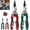 Mix, variant on 4-in-1 Wire Stripping and Testing Pliers, Digital Display Wire Stripper with LED Indicator, Voltage Tester, Cable Cutter, Crimper, Long Nose Electrician Tool for Home Repair DIY (Green*2)