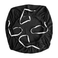 thumbnail image 1 of Fundas elásticas para sillas de oficina, extraíbles y elásticas, de licra, para proteger el asiento de las sillas. Negro, 1 of 9