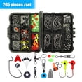 thumbnail image 4 of Abridores de pesca Conjuntos Portables Fishhook Sinks Ganchos Señuelos Reutilizables DIY Surtido Accesorios Kit con caja de almacenamiento 205pcs / set Advancent  OD003618-00B, 4 of 7
