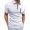 White, variant on CHENge Men's Quarter-Zip Polo Shirt, Short Sleeve with Zipper Pocket, Breathable Slim Fit Casual Golf Top for Daily & Sports