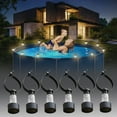 thumbnail image 2 of 2025 Solar Pool Lights for Above Ground Pools,Waterproof LED Pool Lights for Frame Pool Decoration,Warm White Light for Outdoor Swimming Pool Accessories,6 Pack, 2 of 7