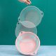 thumbnail image 4 of Lavabo plegable portátil para bebés, ropa y verduras - Bañera de plástico compacta en color azul M, 4 of 6