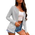 thumbnail image 2 of Jiyugala Cardigan for Women Ladies Button Round Neck Long Sleeve Soft Knitted Cardigan Sweater Cardigan Sweaters for Women, 2 of 4