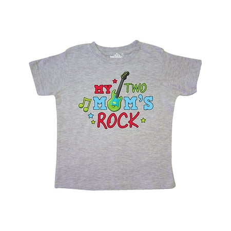 

Inktastic My Two Moms Rock with Guitar Gift Toddler Boy Girl T-Shirt