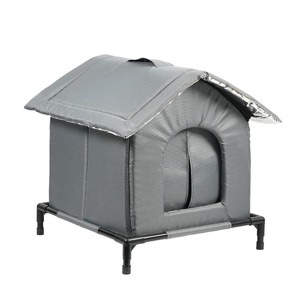 EHJRE Outdoor Cat House Insulated Shelter Waterproof Portable Pet Tent Windproof Enclosure Suitable for Stray Cats Community Barn Porch Garage Garden S