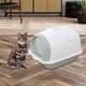 thumbnail image 2 of Caja de arena para gatos con capucha Orinal cerrado con compuerta, bandeja para arena Cuchara Retrete Azul jinwen Bandeja de arena para gatos, 2 of 8