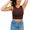 Wine, variant on Sports Bras for Women Athletic Yoga Running Crop Tops Sleeveless Gym Workout Tops M