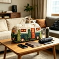 thumbnail image 6 of Travel Duffel Bag,Cute Camper Trailer Shaped with Handle for Vacation Weekend Getaways Road Trip, 6 of 7