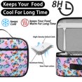 thumbnail image 4 of Butterfly and Purple Orange Pattern Teens Insulated Bento School Lunch Bag, 12 Can Capacity, for Work, Picnic or Travel, 10.6x7.7x4.3 Inches, 4 of 5